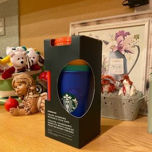 Starbucks 2020 Color Changing Reusable Cold Cups Summer 24 oz, Set of 5